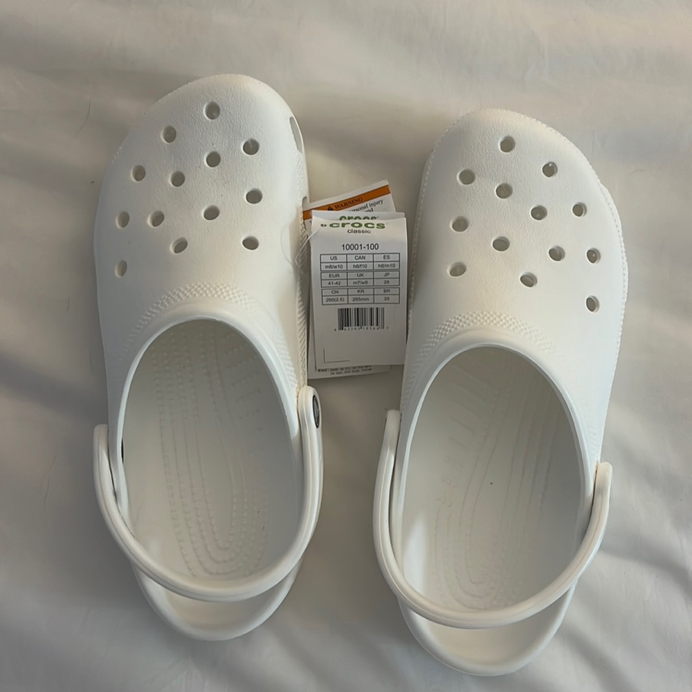 BNWT White Crocs
